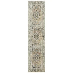 Ivory Wilcox Medallion Runner, 2x8