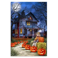 Jack o Lantern Mansion Canvas Art Print, 32x48