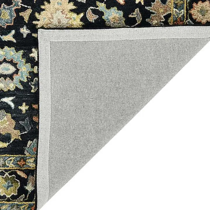 Jackson Black Hand-Tufted Area Rug, 5x7