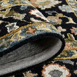 Jackson Black Hand-Tufted Area Rug, 5x7