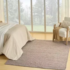 Jaxon Gray Natural Jute Area Rug, 5x7