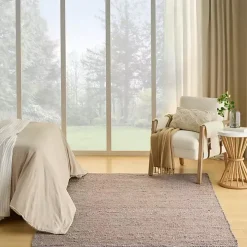 Jaxon Gray Natural Jute Area Rug, 5x7