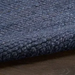 Jaxon Navy Natural Jute Area Rug, 4x6