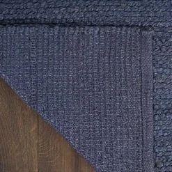 Jaxon Navy Natural Jute Area Rug, 4x6