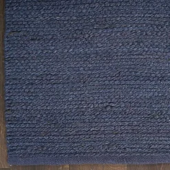 Jaxon Navy Natural Jute Area Rug, 4x6