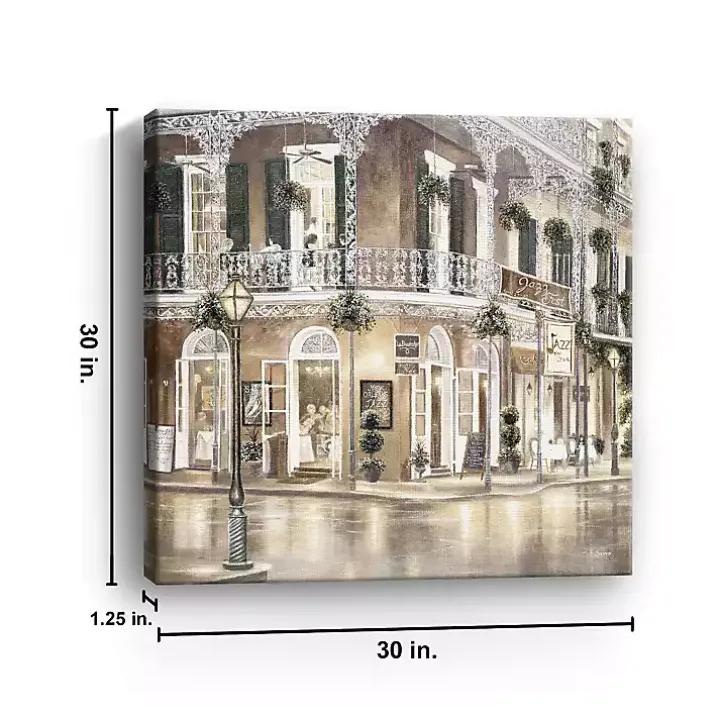 Jazz Street I Canvas Art Print, 30x30 in.