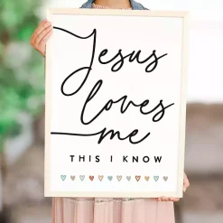 Jesus Loves Me Wood Wall Plaque