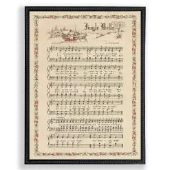 Jingle Bells Christmas Hymn Wall Plaque