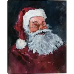 Jolly Santa Christmas Art Print