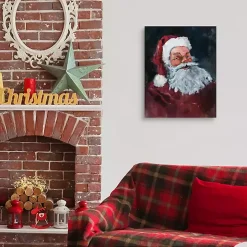 Jolly Santa Christmas Art Print