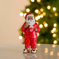 Jolly Santa in Pajamas Decoration