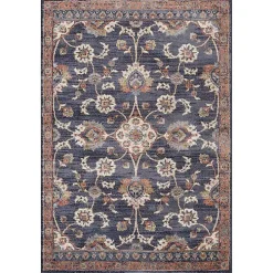 Jordan Bea Navy Blue Area Rug, 6x9