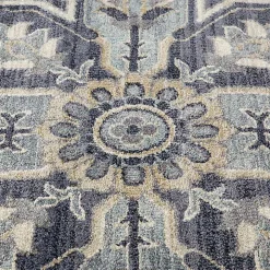 Jordan Eva Purple Medallion Area Rug, 6x9