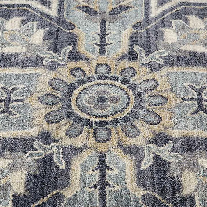 Jordan Eva Purple Medallion Area Rug, 6x9