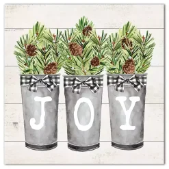 Joy Pine Tree Canvas Art Print