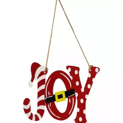Joy Santa Hat and Belt Wall Plaque