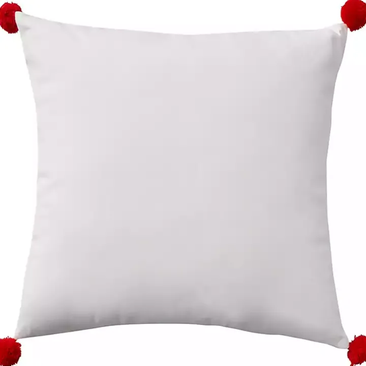 Joy Santa Lobster Pom Pom Pillow