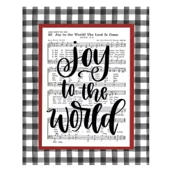 Joy To The World Music Sheet Canvas Art Print
