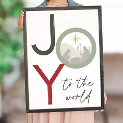 Joy to the World Nativity Wall Plaque