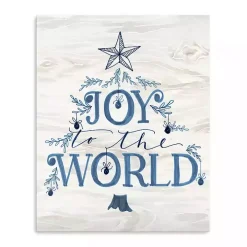 Joy to the World Tree Canvas Print