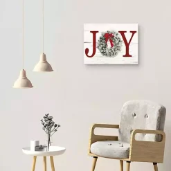 Joy Wreath Canvas Art Print