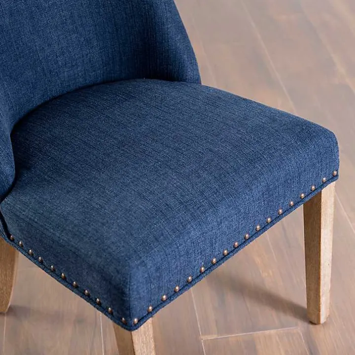 Julia Navy Upholstered Dining Chair