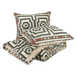 Justina Blakeney Black Hypnotic King Quilt Set