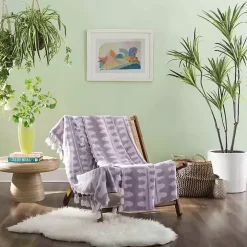 Justina Blakeney Lavender Patterned Throw