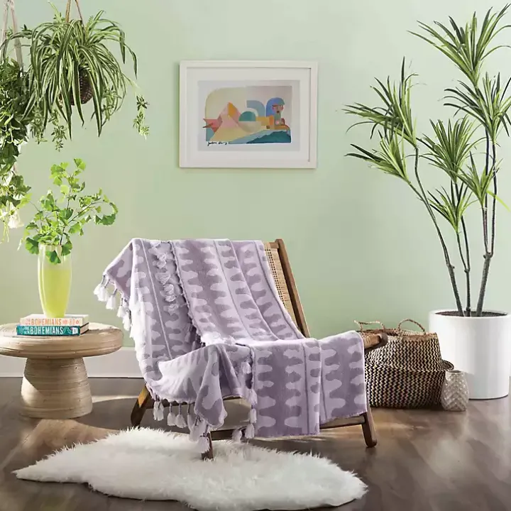 Justina Blakeney Lavender Patterned Throw