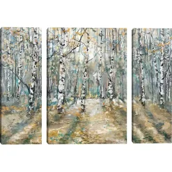 Kaleidoscope Trees Canvas Art Prints, Set of 3