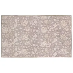 Kalini Natural Floral Washable Area Rug, 3x5