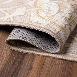 Kalini Natural Floral Washable Area Rug, 3x5