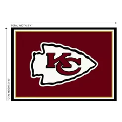 Kansas City Chiefs Area Rug, 4x6