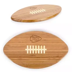Kansas City Chiefs Bamboo Football Cutting Board