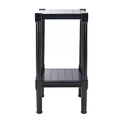 Landry Black Carved Legs Accent Table