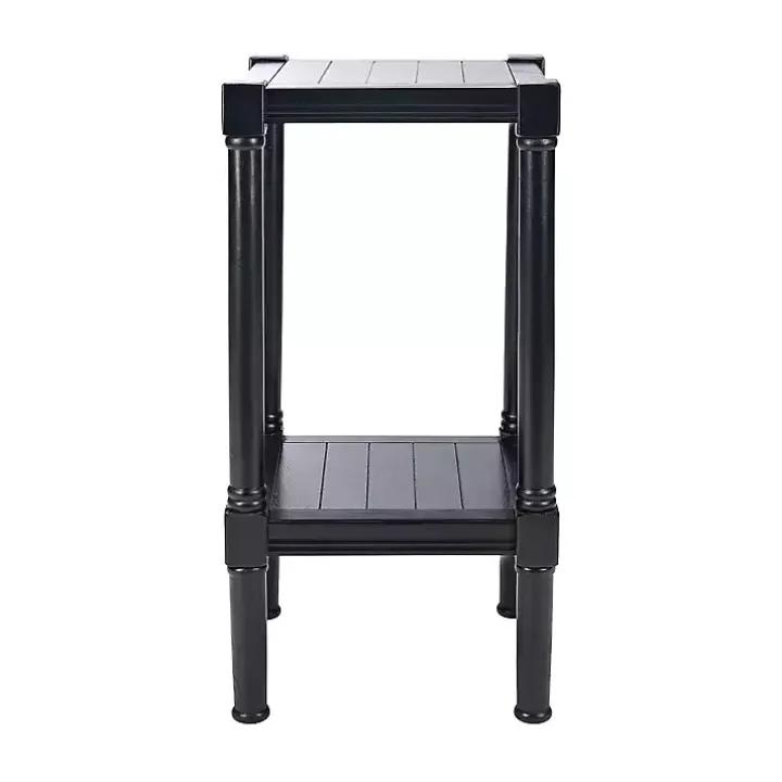 Landry Black Carved Legs Accent Table