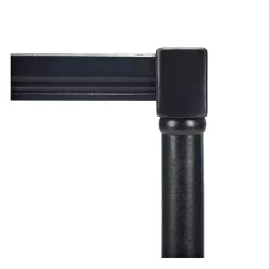 Landry Black Carved Legs Accent Table