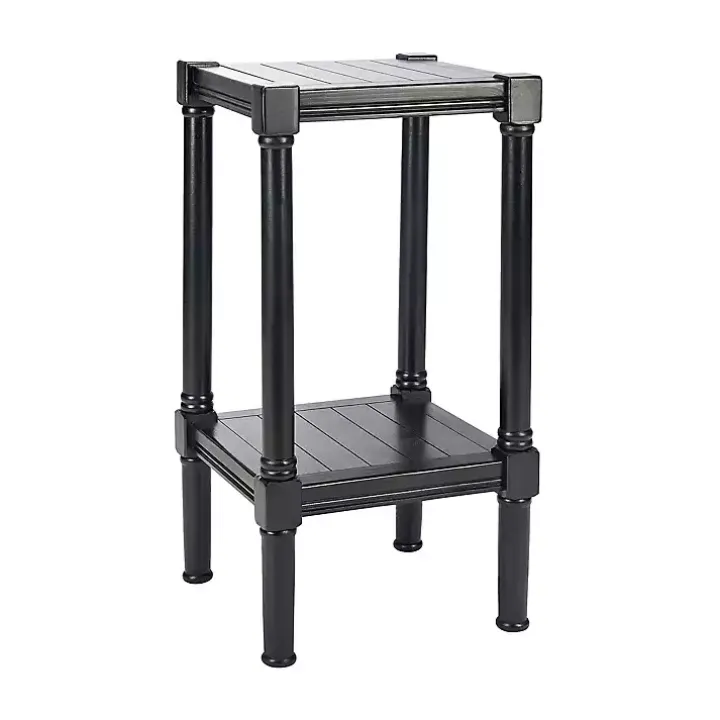 Landry Black Carved Legs Accent Table