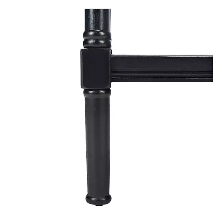 Landry Black Carved Legs Accent Table