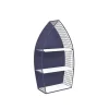 Large Navy and White Rowboat Bookshelf, 30 in.