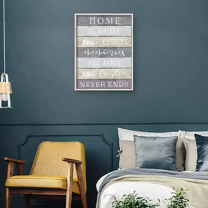 Laughter Never Ends Framed Canvas Art Print