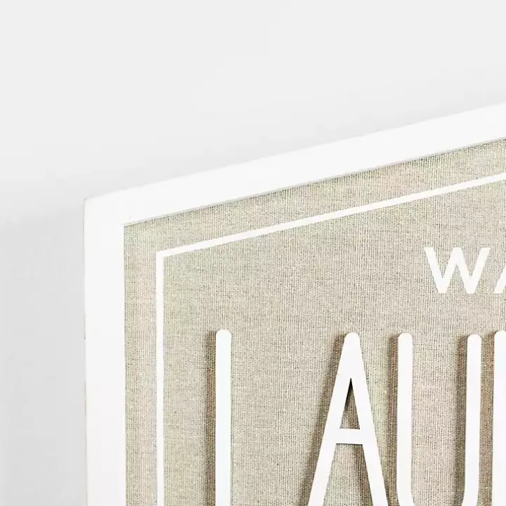 Laundry & Co. Hexagon Wood Plaque