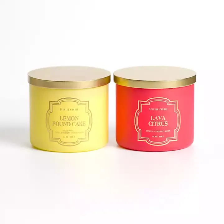 Lava Citrus & Lemon Pound Cake 2-pc. Candle Set