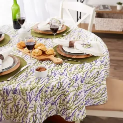 Lavender Fields Round Tablecloth