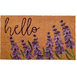 Lavender Hello Doormat
