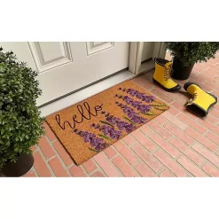 Lavender Hello Doormat
