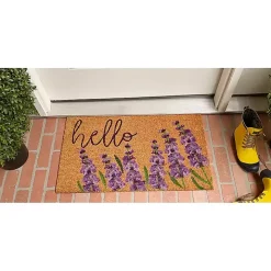 Lavender Hello Doormat
