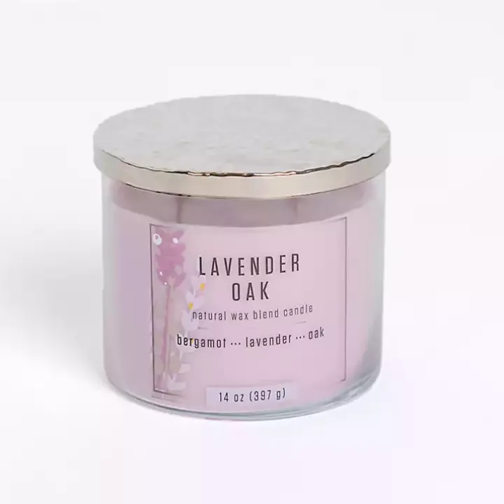 Lavender Oak Triple Wick Jar Candle