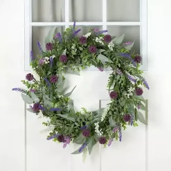 Lavender with White Berry Wreath