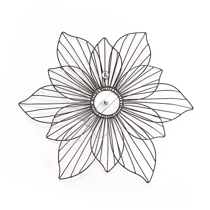 Layered Flower Metal Wall Plaque